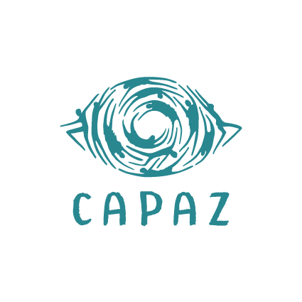 capaz logo of a torquoise eye